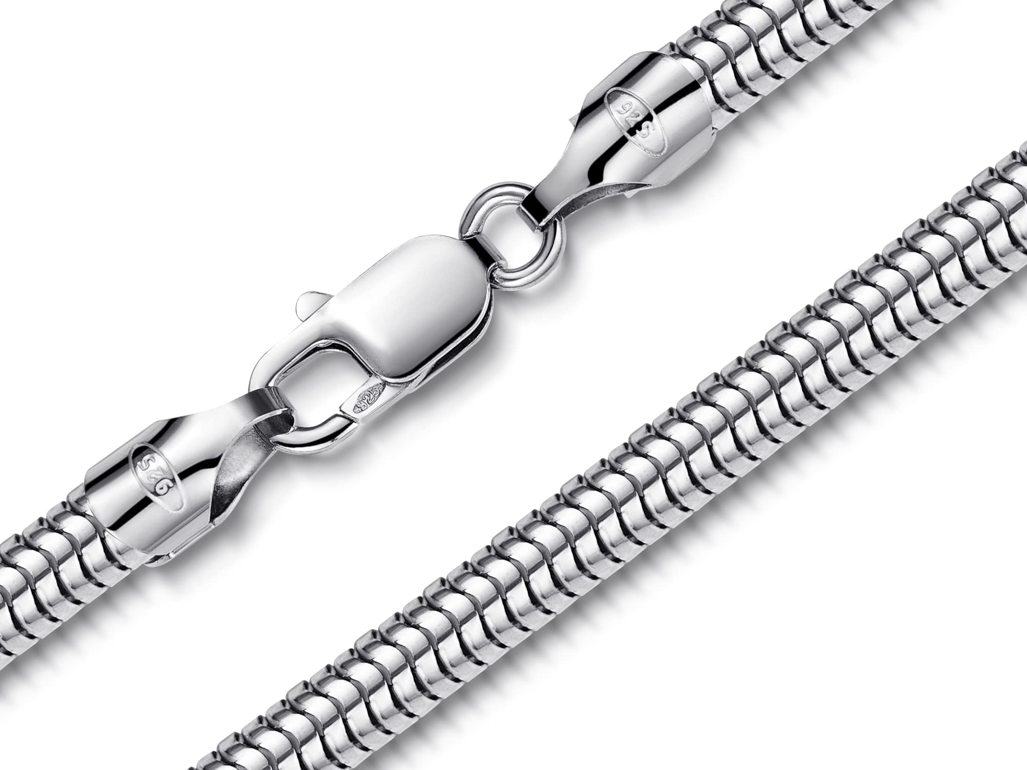 Schlangenkette Armband 5mm - 925 Silber - Länge 16-25cm