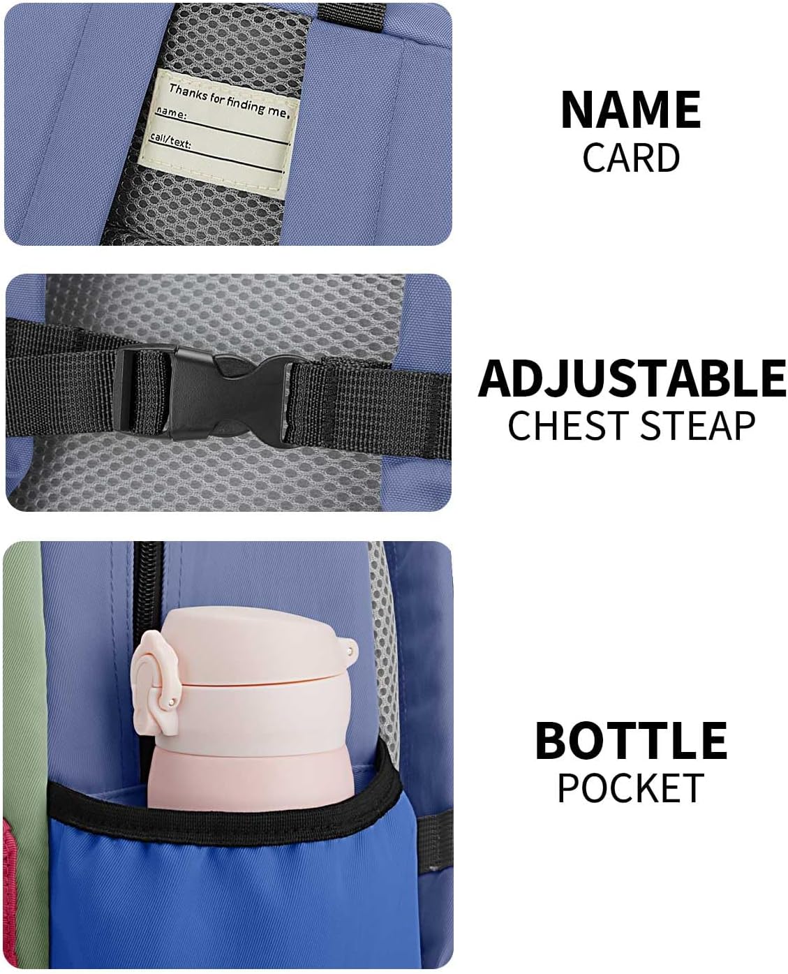 Kids Backpack for Boys Girls: Girls Backpack 6-10 - Kindergarten Elementary School Bookbag for Boy Girl - Image 7