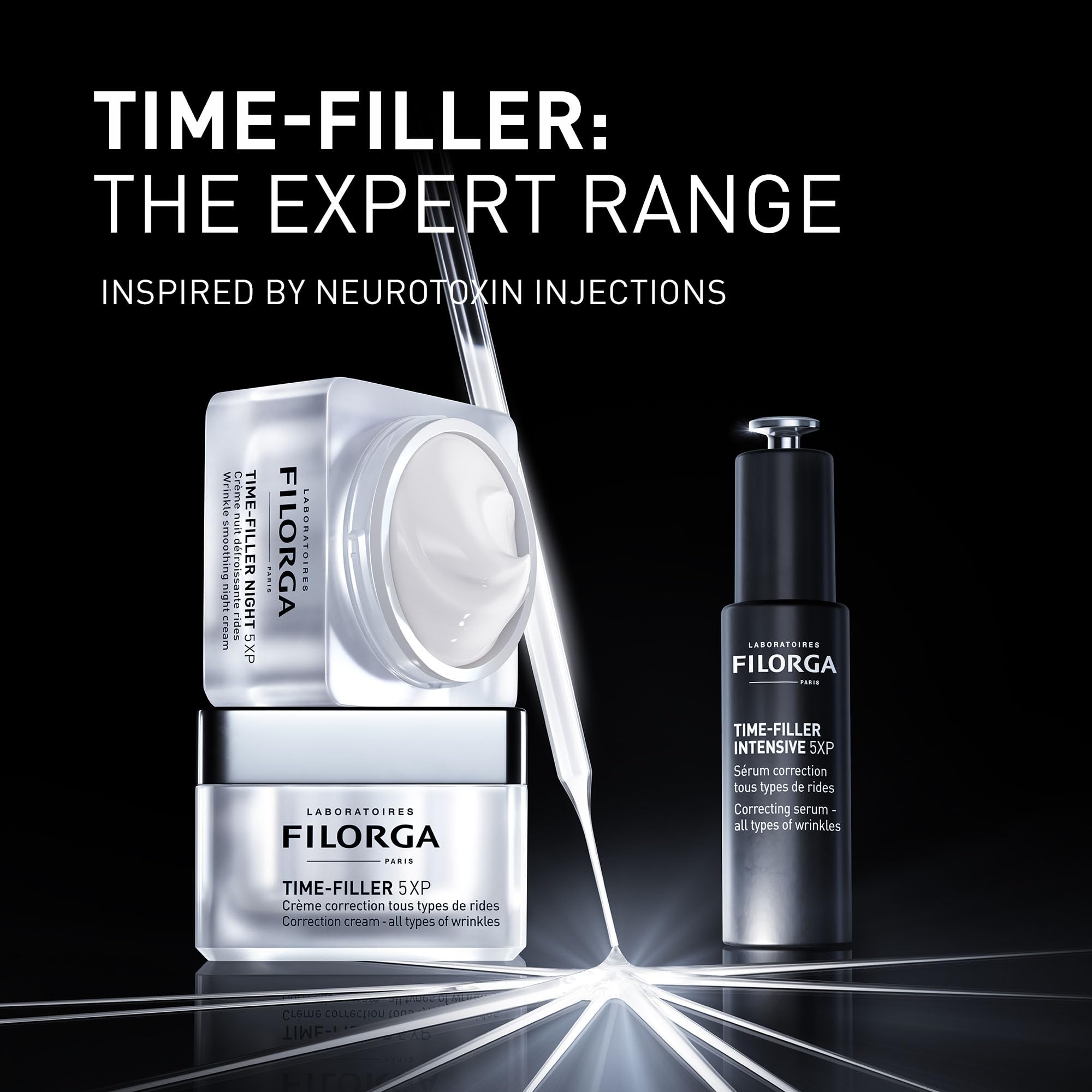Filorga Anti-Aging Time-Filler Intensive 5XP Face Serum, suero antiedad para líneas finas y arrugas, 1 oz