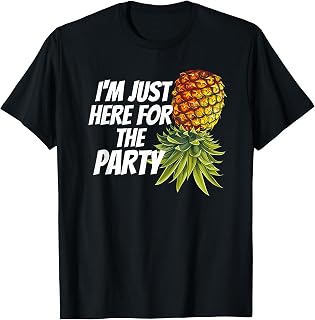 Swinger Pineapple Party Funny Bachelor Embarrassing Airport T-Shirt