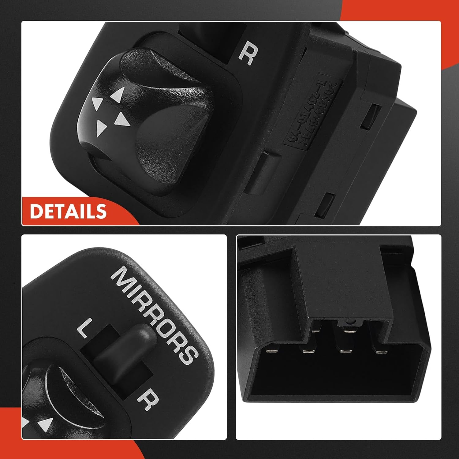 A-Premium Power Mirror Switch Compatible with Ford Taurus 2000-2006, Expedition 2000-2002 & Mercury Sable 2000-2005