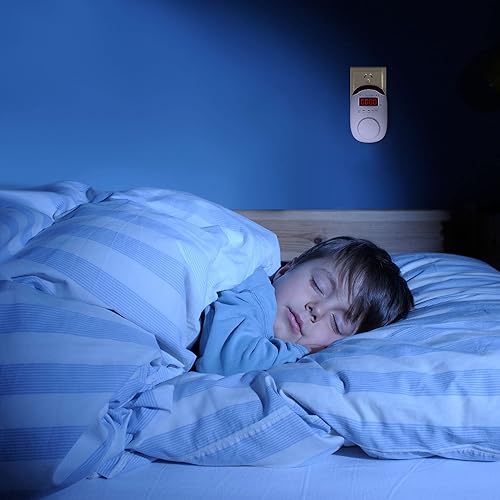 Vista 7 de KOABBIT Detector de Monóxido de Carbono - Alarma de Monitoreo de Niveles de CO con Encaje, Alarma de Sonido y Luz Digital