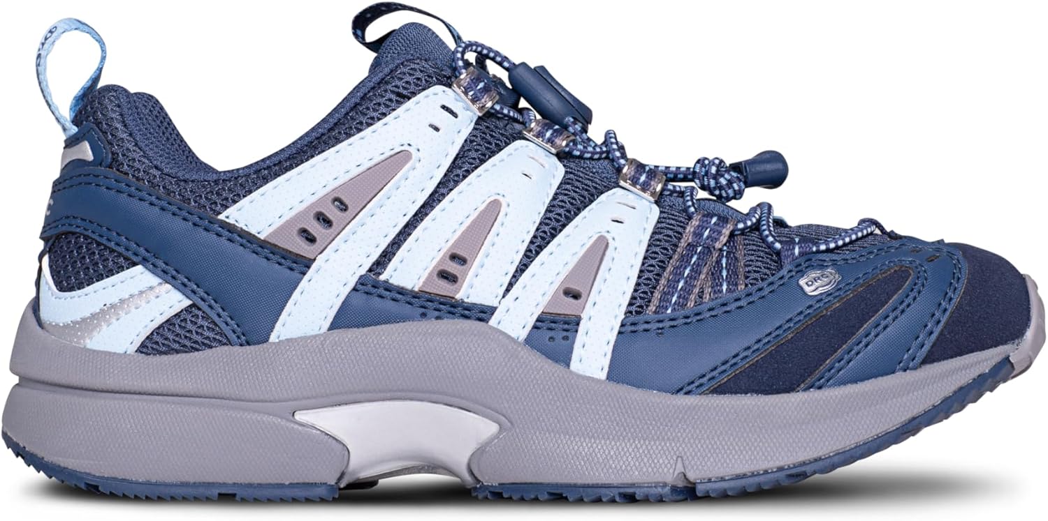 Dr. Comfort Refresh Women’s No-Tie Orthopedic Walking Shoes, Breathable Diabetic Sneakers with Removable Insoles