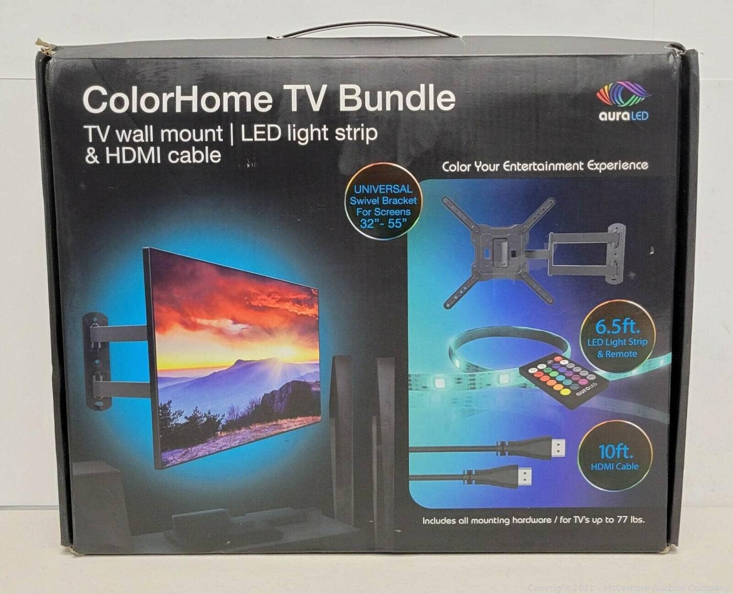 Aura LED Color Home TV Mount Combo Pack, 55 inches