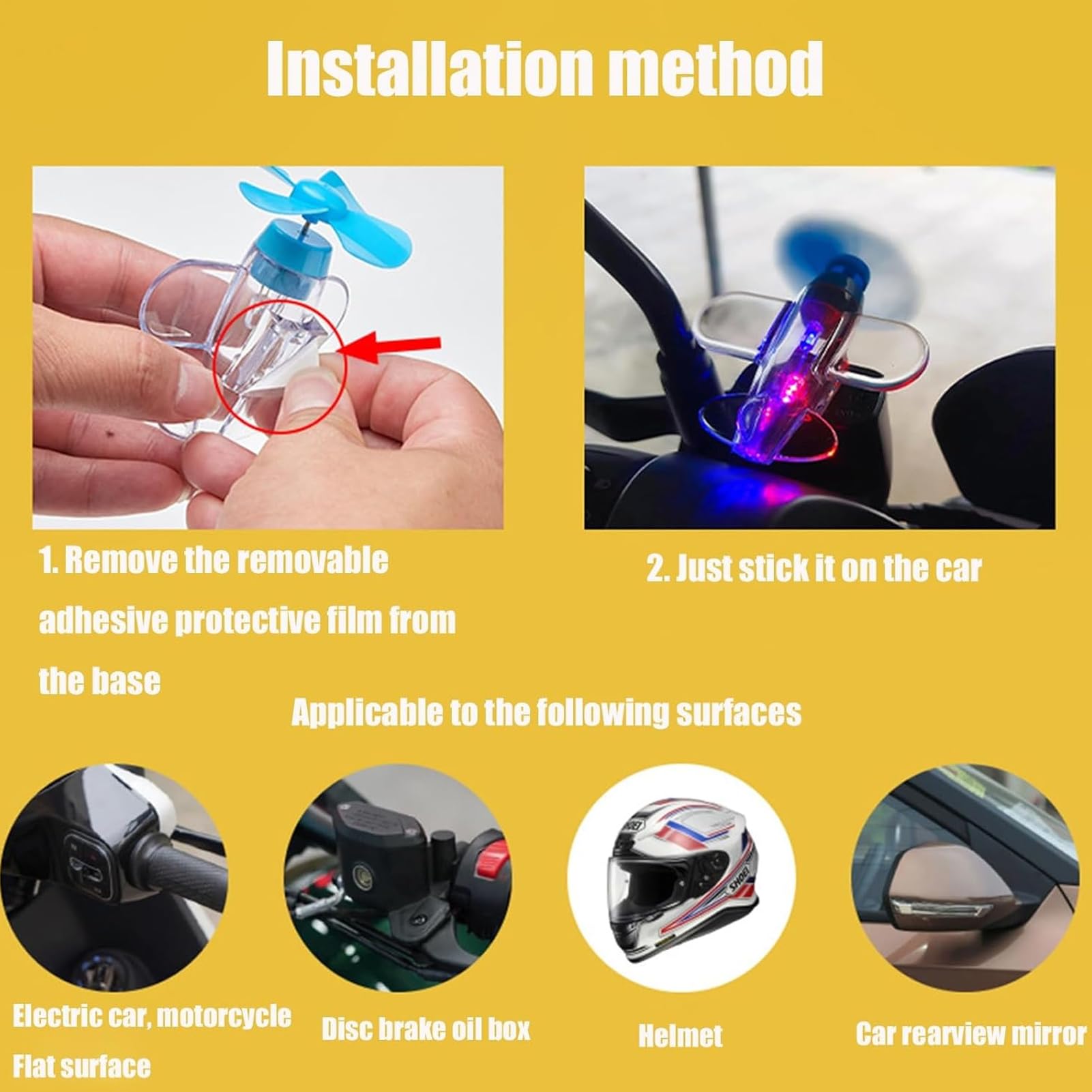 Wind-Powered LED Airplane Propeller Bike Lights - 4 Pack Colorful Spinning Decor For Bicycles, Scooters & Helmets