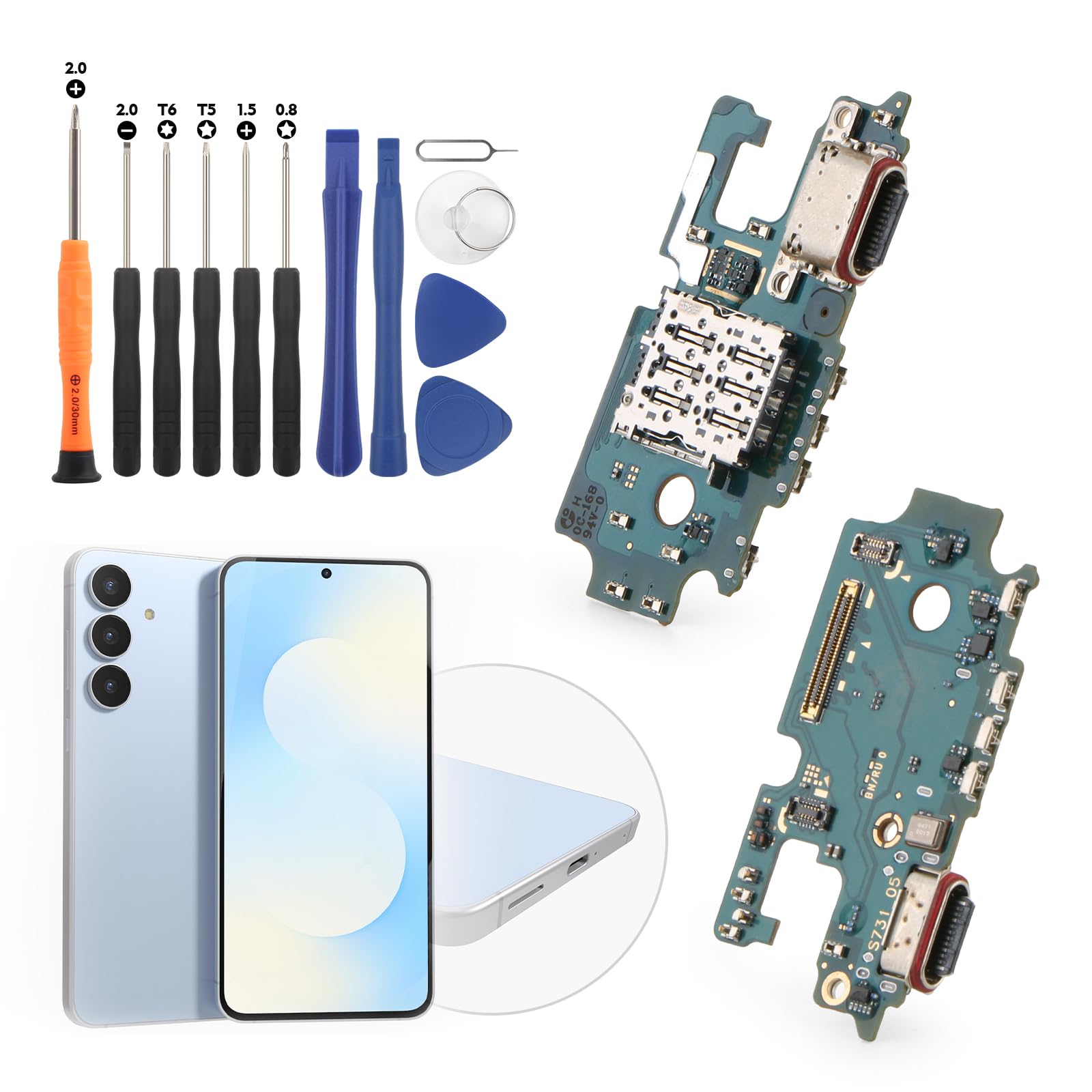Conector de base para Samsung S25 FE que soluciona problemas de carga intermitente 7