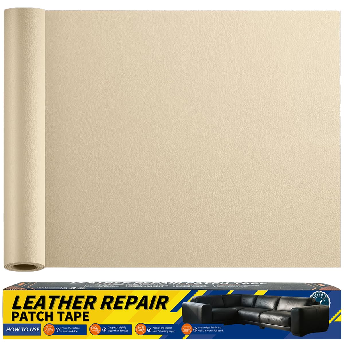Gelaisi Leder Reparatur Set, Kunstleder Selbstklebend, Kunstleder-Reparaturset
