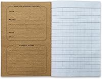 Vista 9 de Sovereign-Gear Field Notes - Paquete de 5 cuadernos Recambio de cuaderno de notas de campo pequeño para cubierta de cuero recargable para notas
