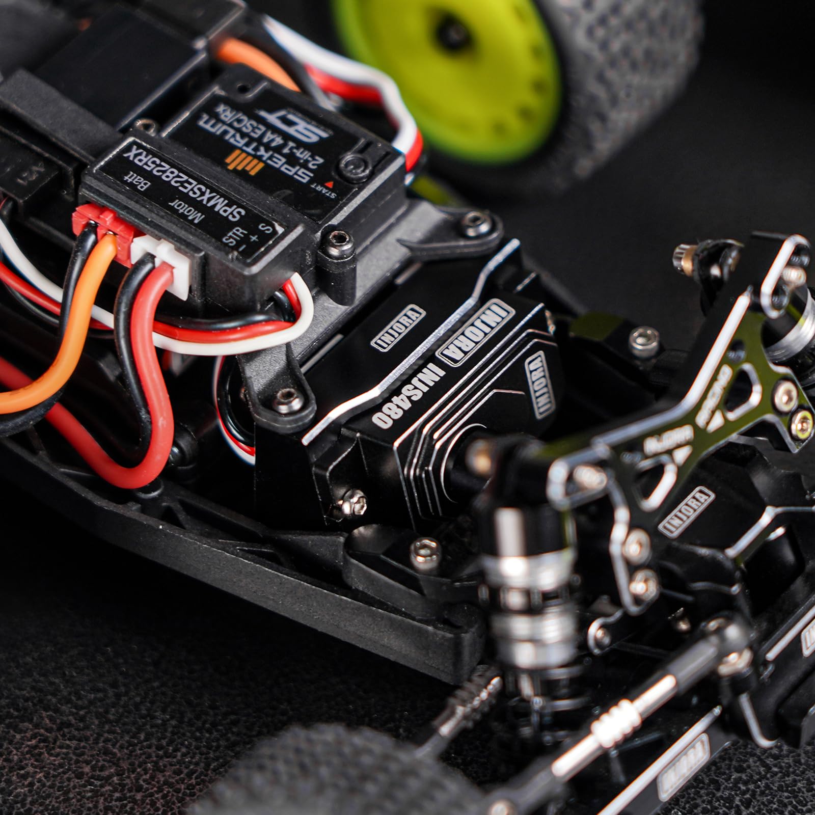 INJORA INJS480 Servo Micro Sin Núcleo con Servo Saver para Losi Micro-B MicroT