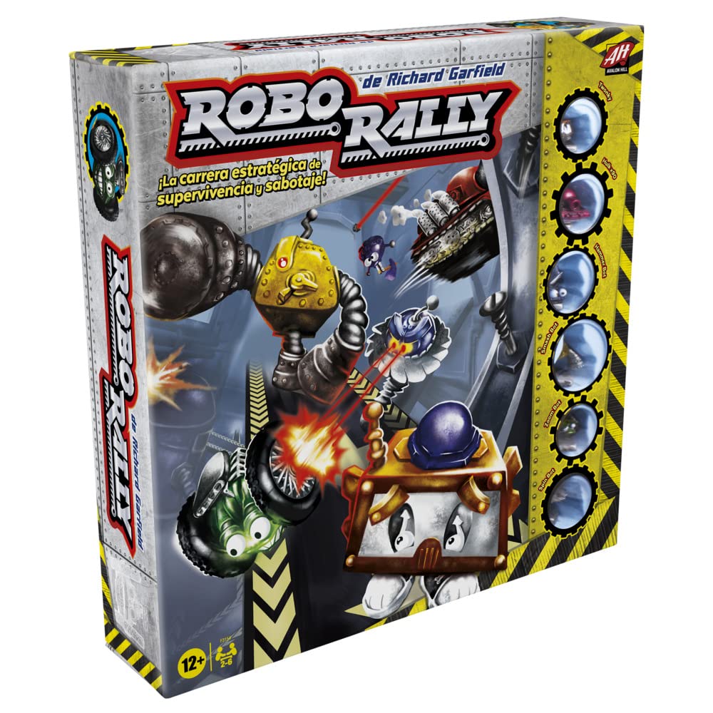 Hasbro Gaming Avalon Hill Robo Rally Jeu de société stratégique pour 2 à 6 Joueurs âgés de 12 Ans et Plus