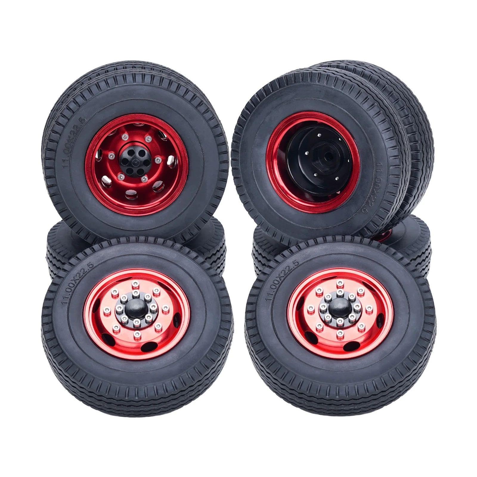 Pneumatici Ruota In Alluminio Per Tamiya Per Climong Tractor 1/14