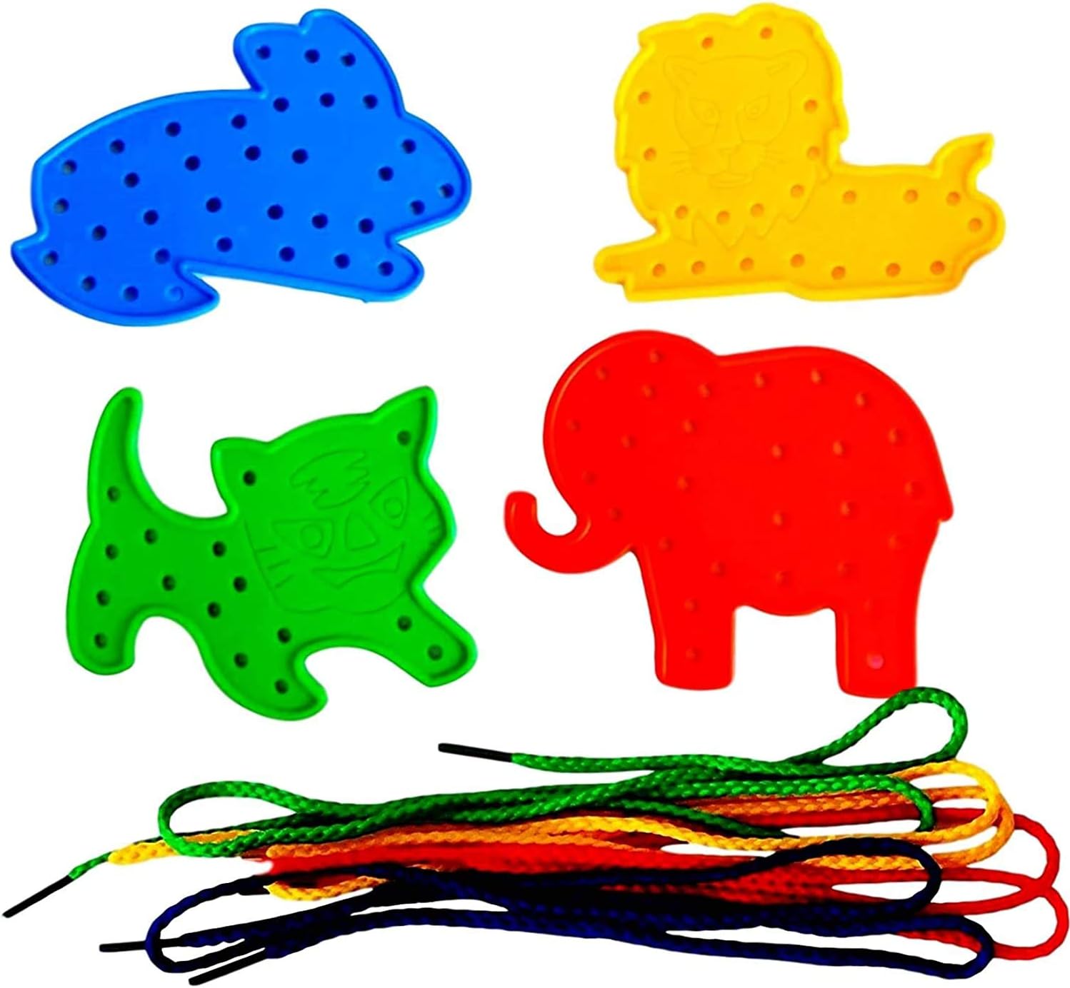 3 Ace Crafts Set of 8 – Transport and Animal Lacing Shapes & Threading ...