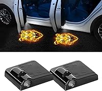 Vista 8 de 2PCS Luces Proyectoras para Puerta de Automóvil, Proyector de Logo LED para Puerta de Coche, Luz LED de Cortesía Inalámbrica, Luces de Bienvenida