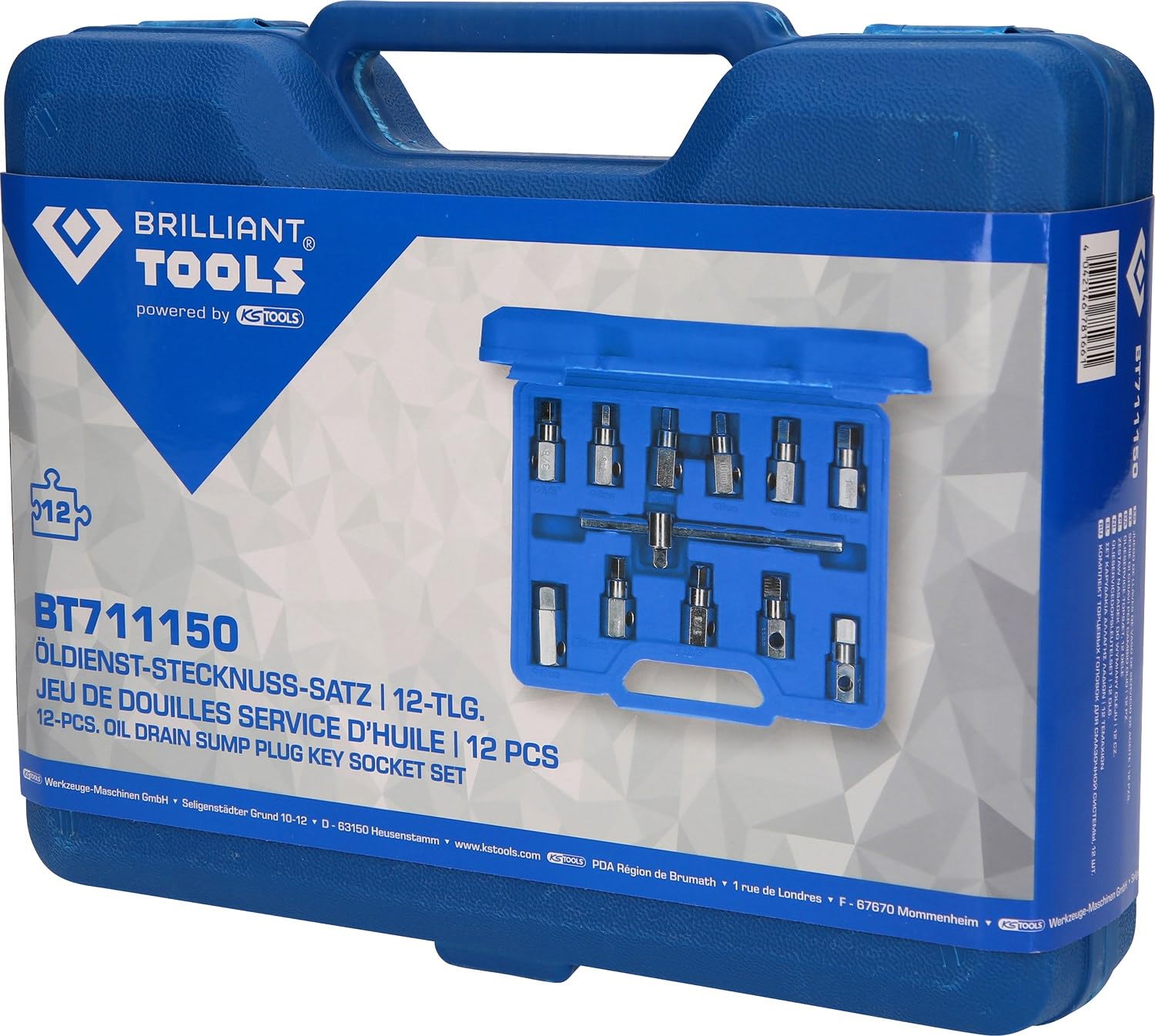 BRILLIANT TOOLS BT711150 Coffret de douilles [Powered by KS TOOLS]