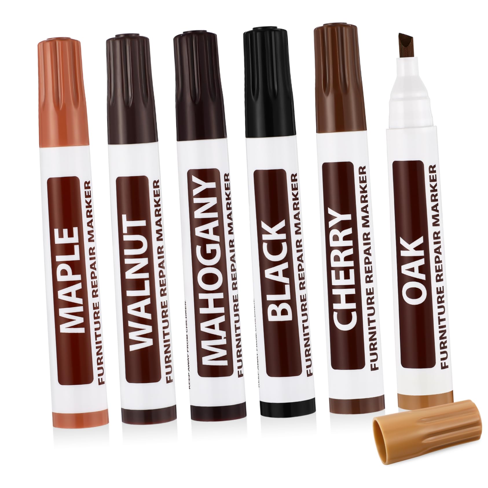 NOLITOY Furniture Touch-up Pen Set Scratch Repair Tool for Wooden Furniture Markers for Touch up