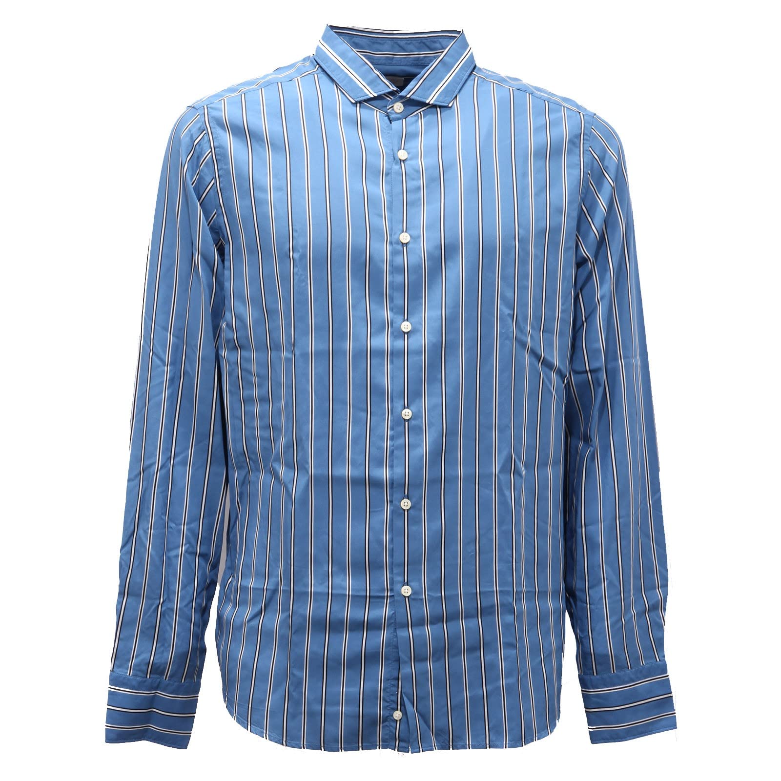 Camicia uomo light blue tencel idéale pour le bureau et les sorties
