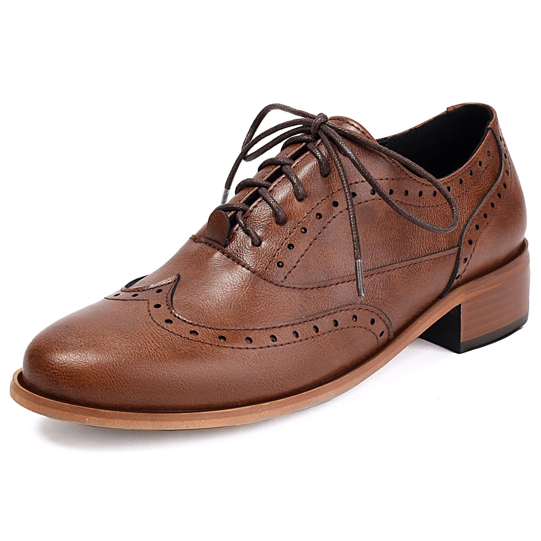 Gicoiz Bureau Oxford Derby Femme Hommes Lacets Chaussures Richelieu