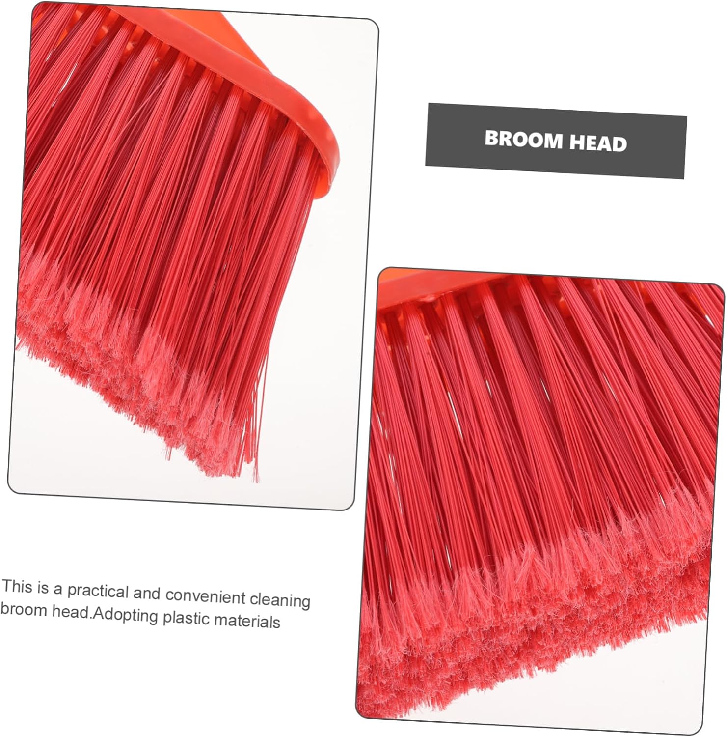 Plastic Broom Head Replacement Part for Vacuum Broom Sweeper for Dust Pet Hair