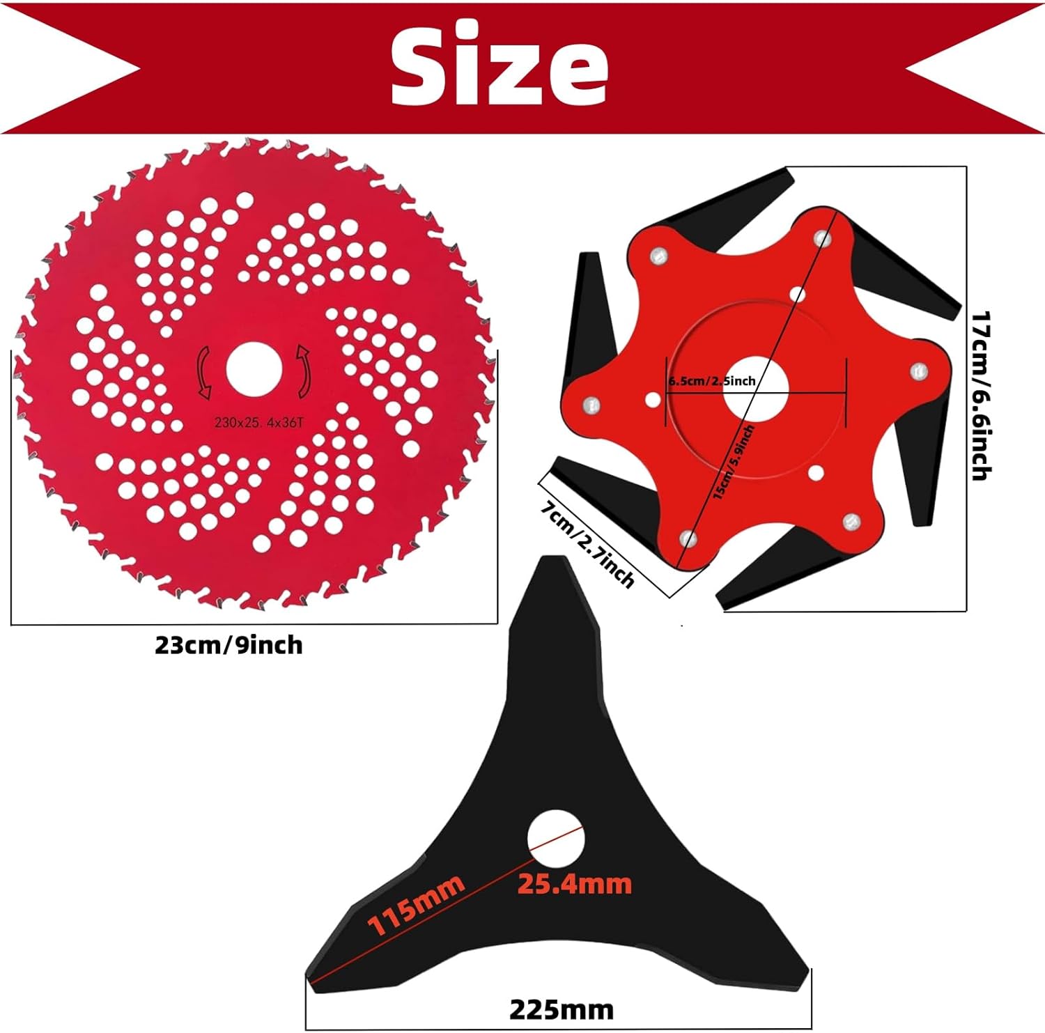 Indestructib Universal Steel Razors Trimmer Head Blade Fits for Husqvarna Ryobi 2 & 4 Cycle Gas Brush Cutter String Grass Weed Eater Edger Parts with Adapter Attachment Kit, Trimmer, Blue Glove