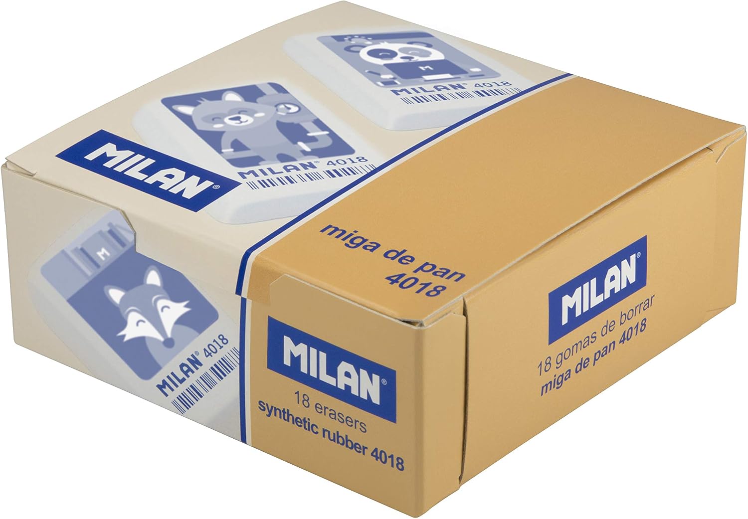 MILAN Box of 18 Rubber Bands with Children's Drawings 4018 New Design - Image 3