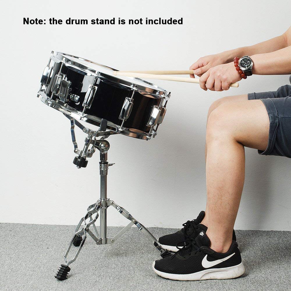Vangoa Caisse Claire 14 Pouces Acoustique Snare Drum pour Professionnels Débutant Élèves, avec Cavité en Bois D'érable, Baguettes, Accordoir, Sangle, Practise Pad