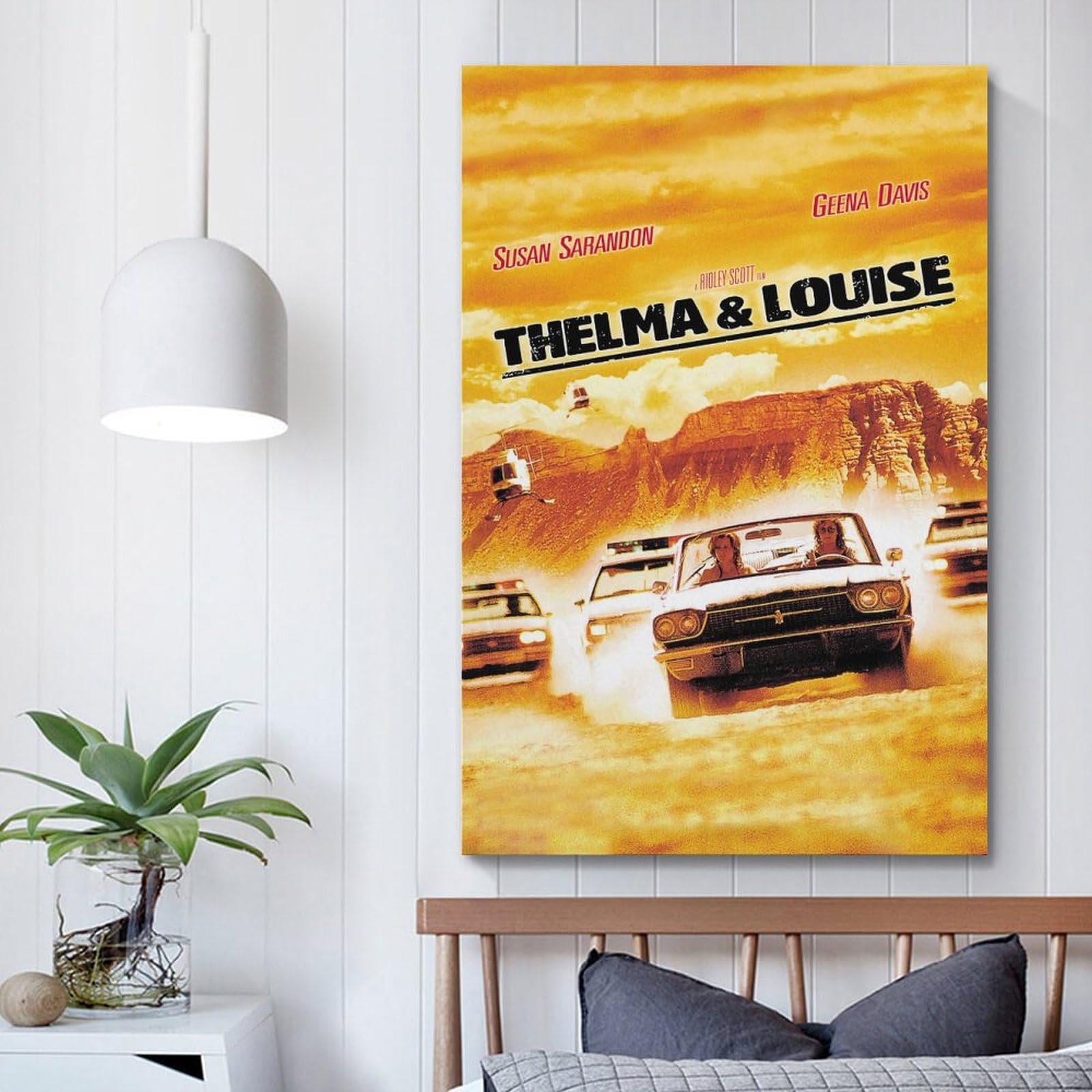 Poster Toile Thelma Et Louise - Décoration Murale Cinéma Rétro - 60x90 Cm Sans Cadre