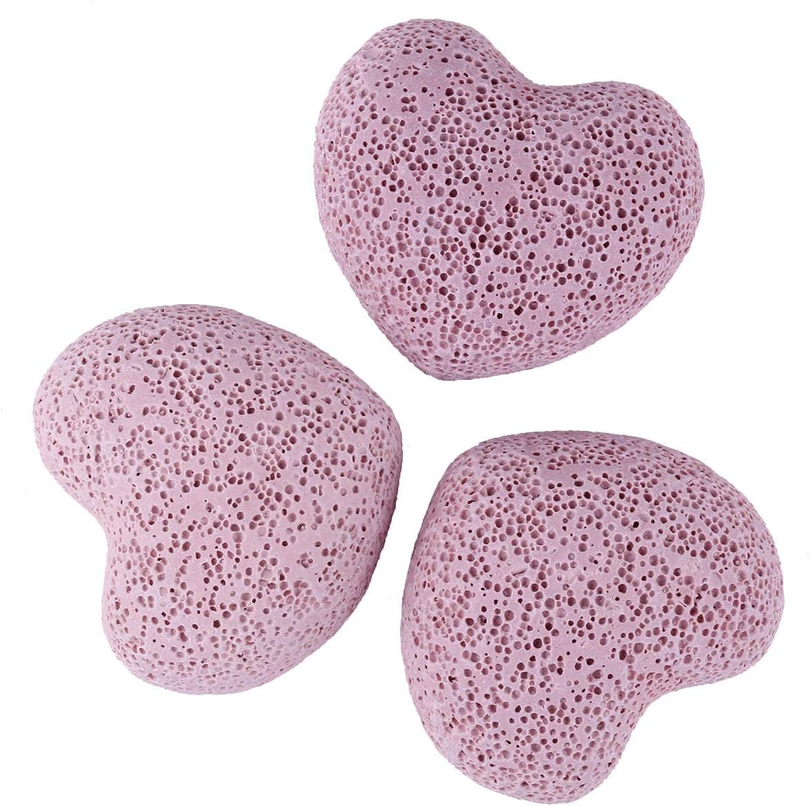 Nupuyai 4pcs Heart Palm Worry Stone for Chakra Reiki Healing Anxiety Pocket Love Stone for Home Office Decoration 45mm Pink - Image 4