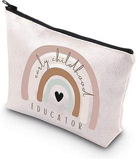 Toddler Teacher Gift Early Childhood Educator Makeup Bag ECE Gift Daycare Provider Gift (Educator CA)