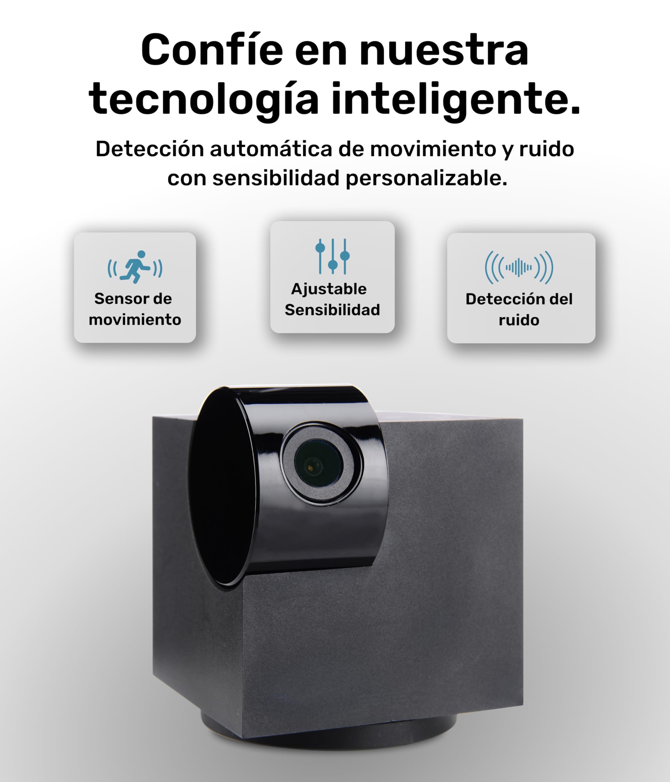 PetTec® CAM 360° Cámara para Mascotas con App [SIN SUSCRIPCIÓN] - Cámara para Perros y Gatos en Casa con Detección de Movimiento y Visión Nocturna - Vista Completa HD 360° Panorámica e Inclinable