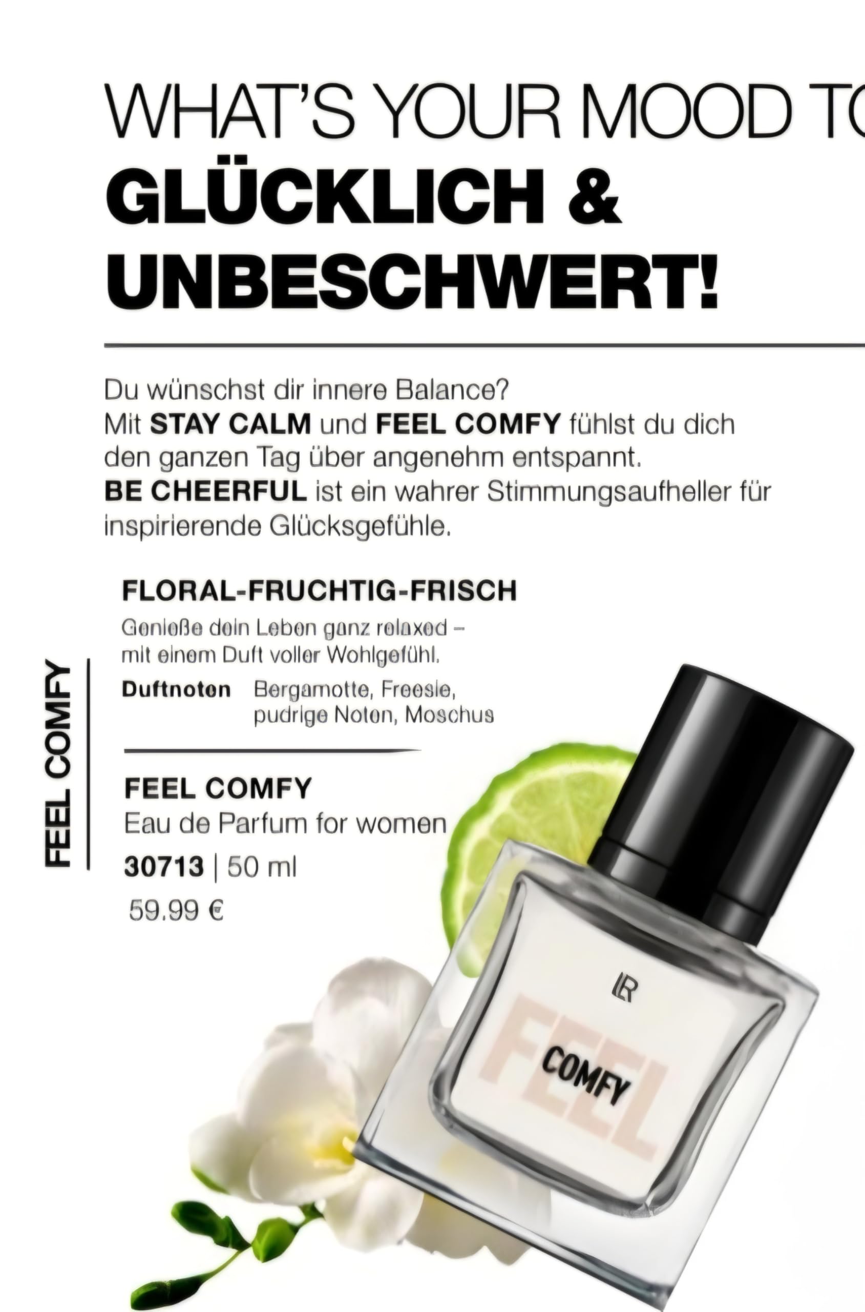 FEEL COMFY EDP for Women | Eau de Parfum Orientalisch-Pudrig | Sanfter Duft für Wohlbefinden & Geborgenheit | Warm & Entspannend