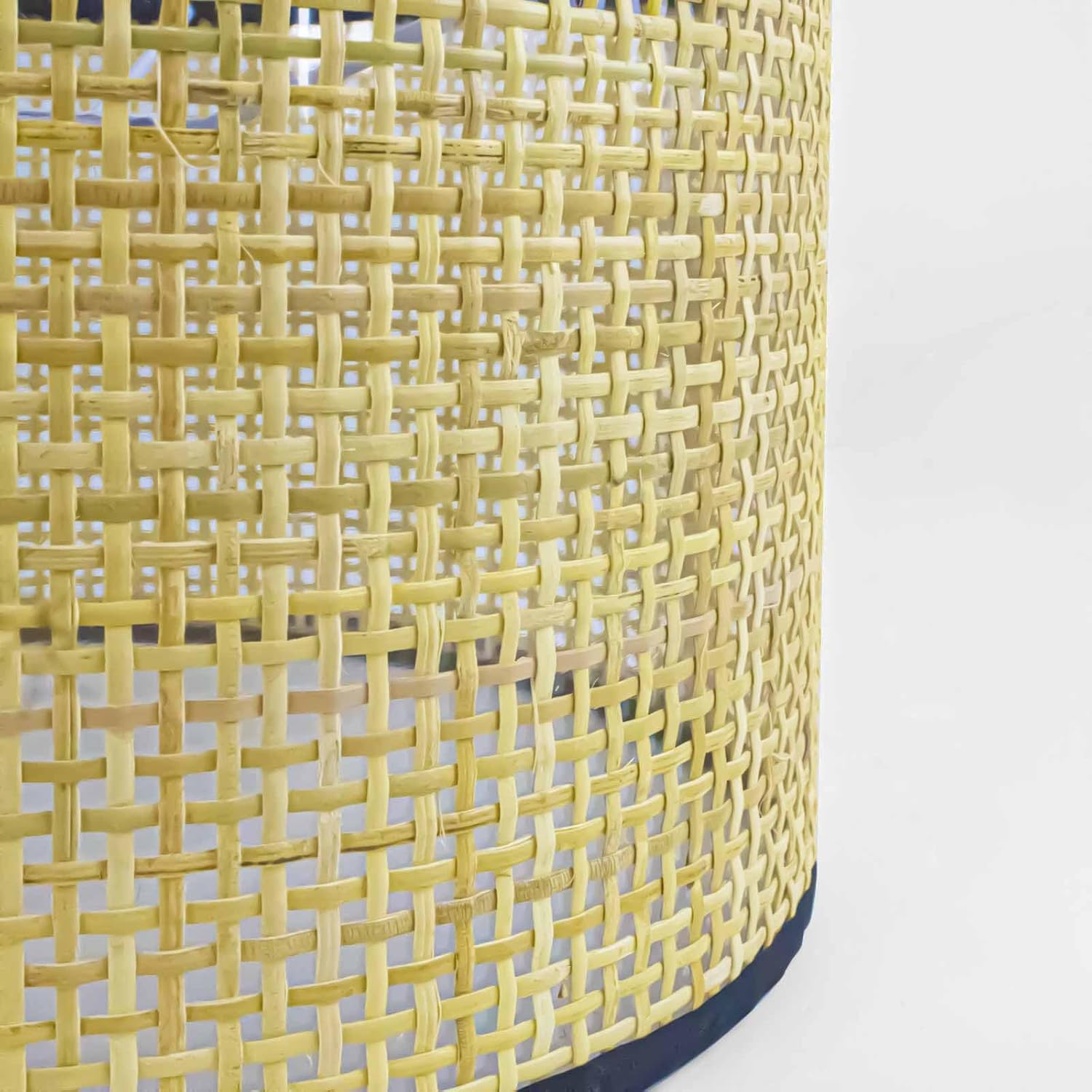 EE Eleven Master 4Ft Pendant Light E26, Bamboo Boho Woven Lampshade, Wrap Wicker Fabric Shade,Natural Ceiling Light Fixture for Kitchen, Dinning Room, Bedroom, Farmhouse