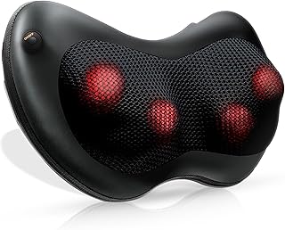 Dr Physio USA Electric Shiatsu Cushion for Full Body Neck Massager Machine (Black)