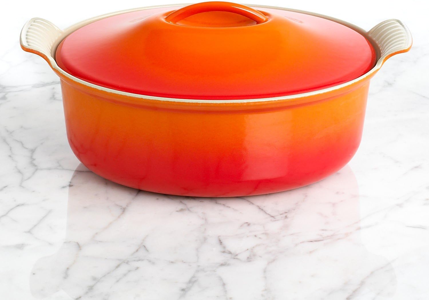 Le Creuset Heritage Enameled CastIron 4Quart Oval Cocotte