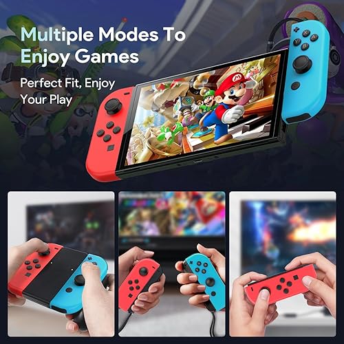 Miniatura 5 de Ambfina Wireless Controller Compatible with Switch, Replacement for Switch, Wireless Left and Right Controllers Support Dual Vibration