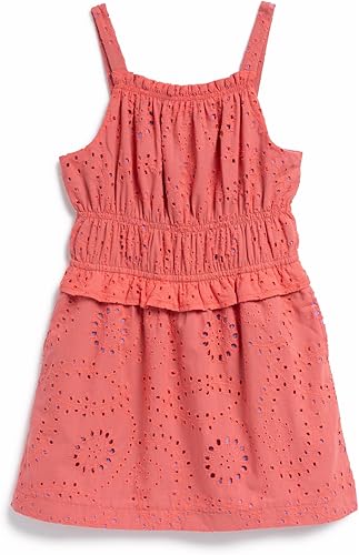 Splendid Girls Poppy Embroidered Dress, Geranium, 7