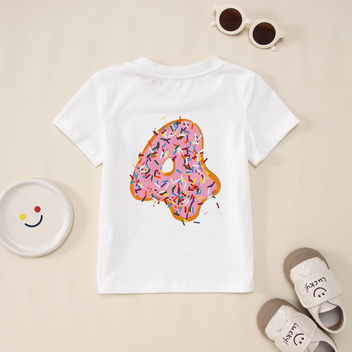 Birthday Girl Shirt Toddler Baby Girls 1st 2nd 3rd 4th 5th Bday Outfit Sweet Donut One Two Three Four Five Tee Tops - Image 4