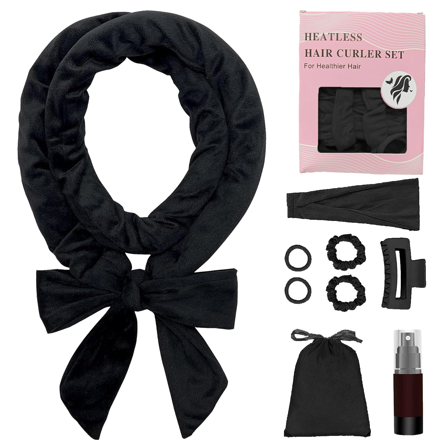 9-Piece Heatless Curling Set