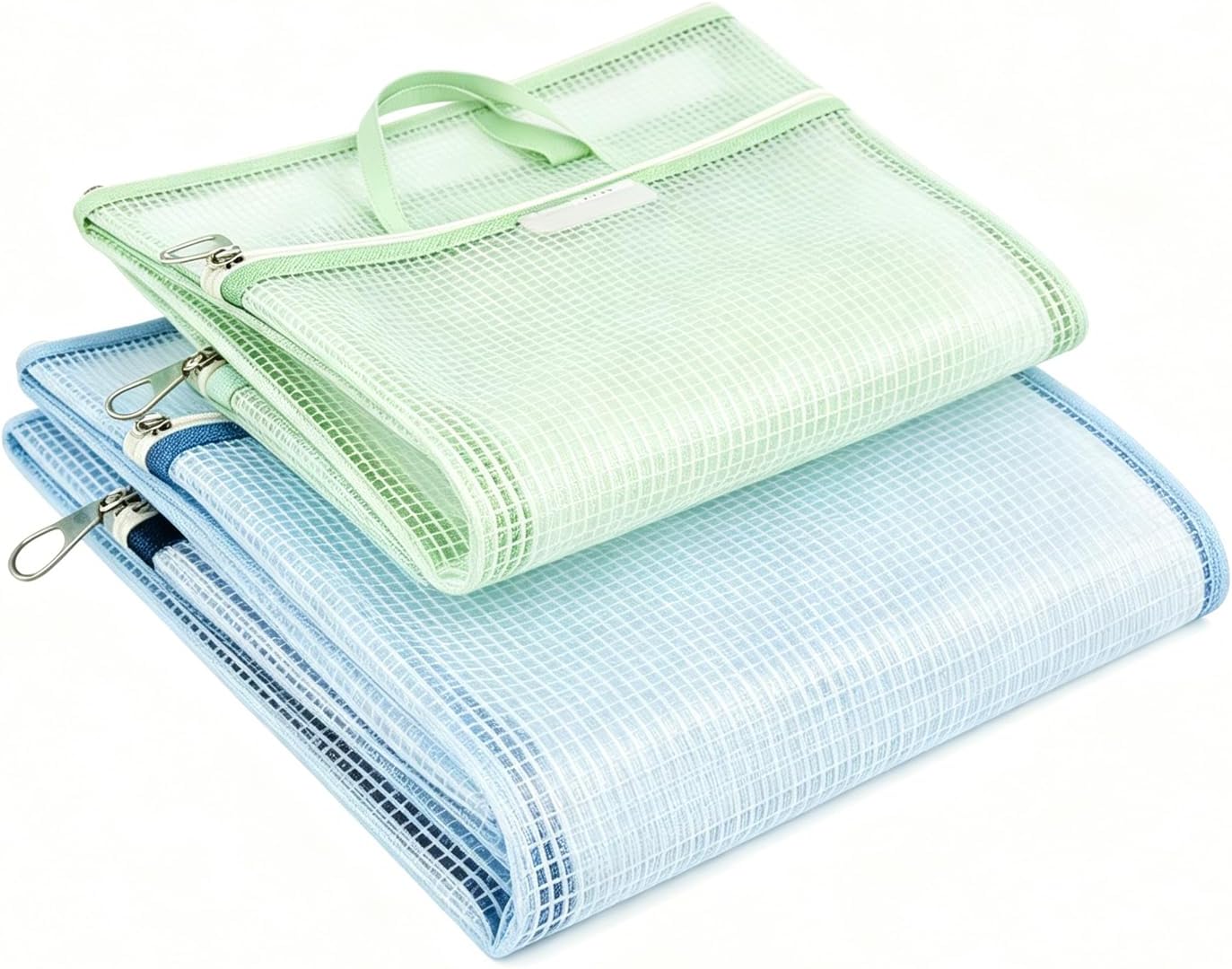 42cm Square Tote 2-Layer Zippered PVC Carryall for Work Gym | binders & gym gear, zippered secure,lightweight, easy to wipe clean,versatile for any daily trip