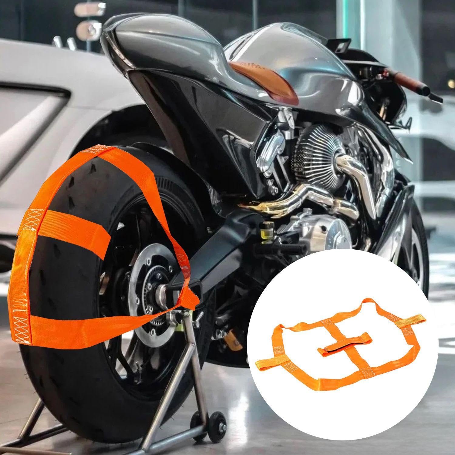 2 sztuki pasów mocujących do opon motocyklowych, do transportu pasów mocujących, trwałe pasy pomocnicze do tylnego koła, stałe pasy bezpieczeństwa, akcesoria motocyklowe