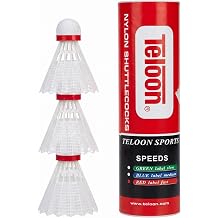 Teloon Badminton Birdies - Nylon Bedminton Shuttlecocks-Highly Stable & Durable 24 Pack, 12 Pack or 6 Pack Shuttle Balls