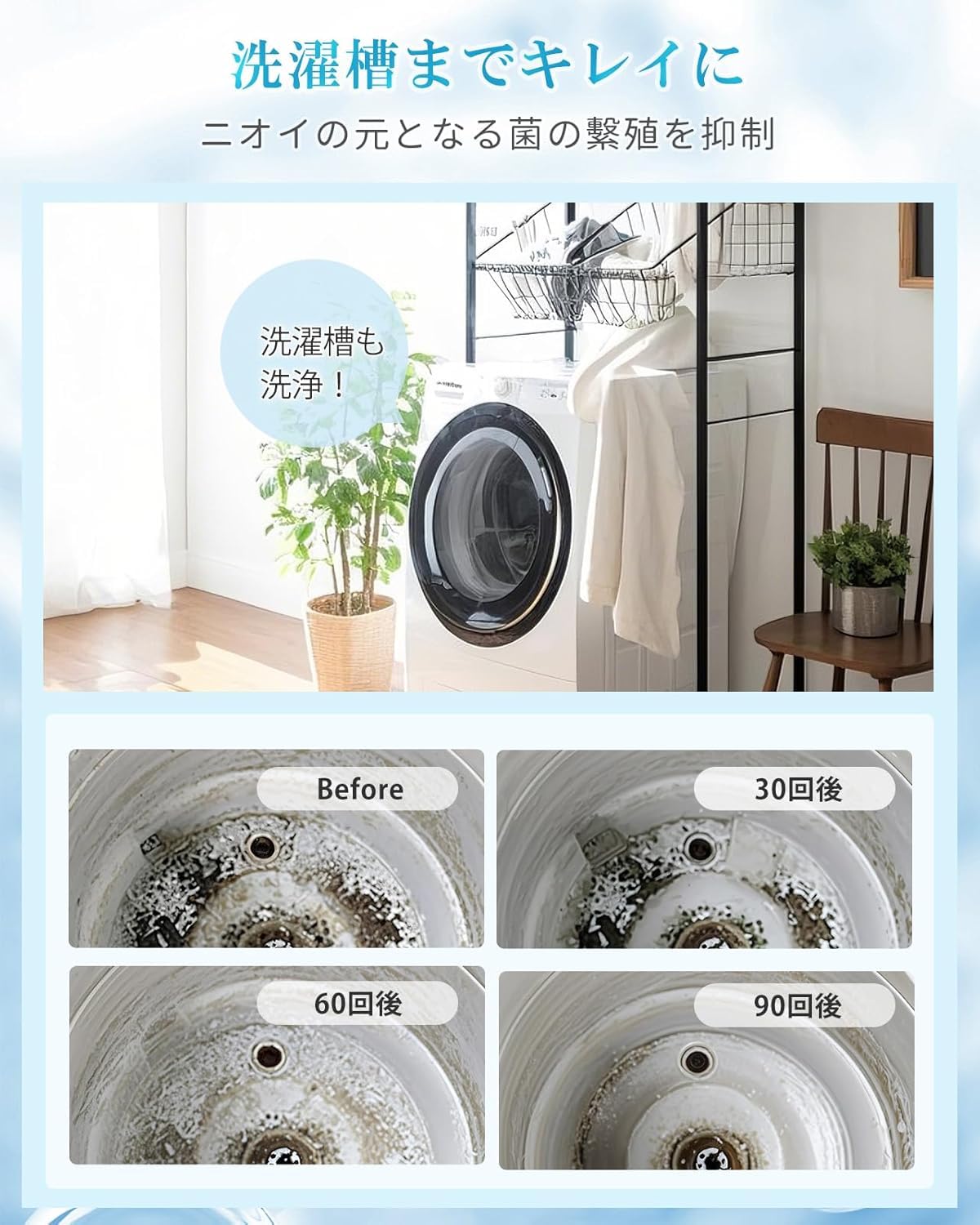 Amazon | SOLEMOOD ウルトラファインバブル 発生器 洗濯機用アダプター