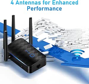 1200M WiFi Booster Dual Band 5.8GHz&2.4GHz WiFi Extender Signal Booster