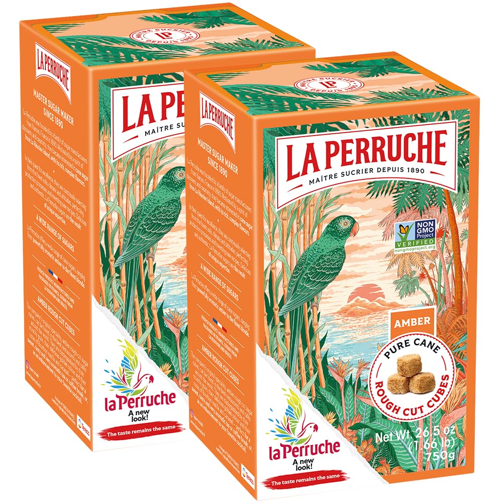 Amazon.com: La Perruche Pure Cane Brown Sugar Cubes (750g/1.65lb