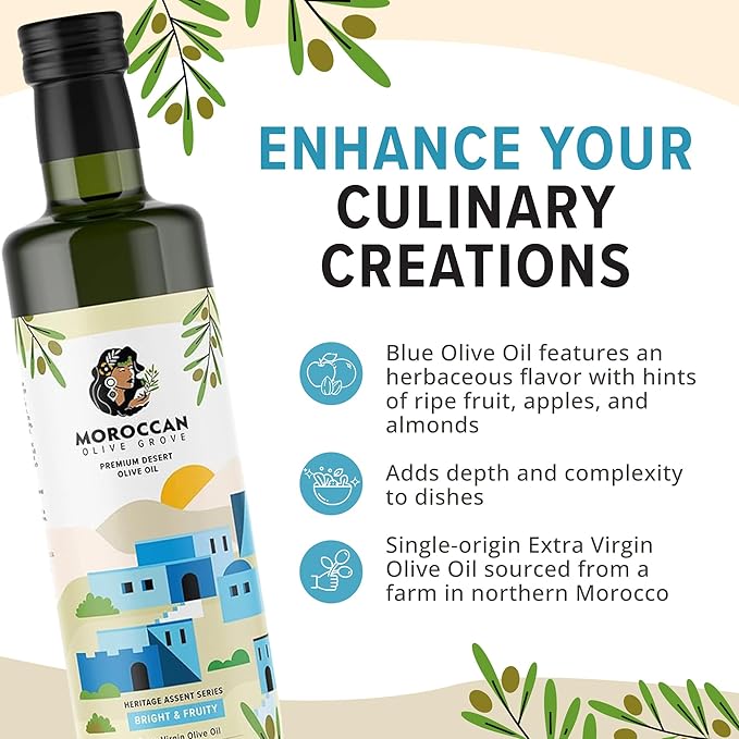 MOROCCAN OLIVE GROVE Aceite de Oliva Extra Virgen, 2 Pack x 500 ml miniatura 2
