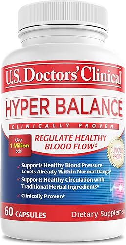 U.S. Doctors' Clinical HyperBalance Herbal Support for Liver with Eucommia Bark, Senna, Wild Chrysanthemum to Promote Regulation (suministro de 1