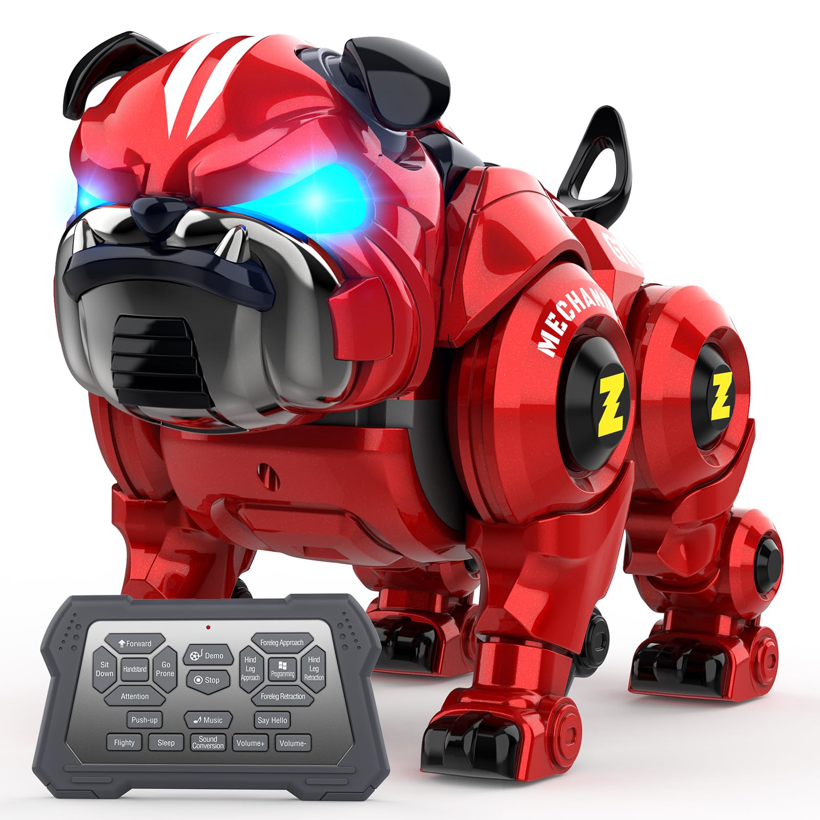 lterfear robot dog for kids, remote control robot rechargeable programing stunt robo dog with sing, dance, touch function, robotic dog toy for boys ages 5 6 7 8 9 10+ birthday gifts, red