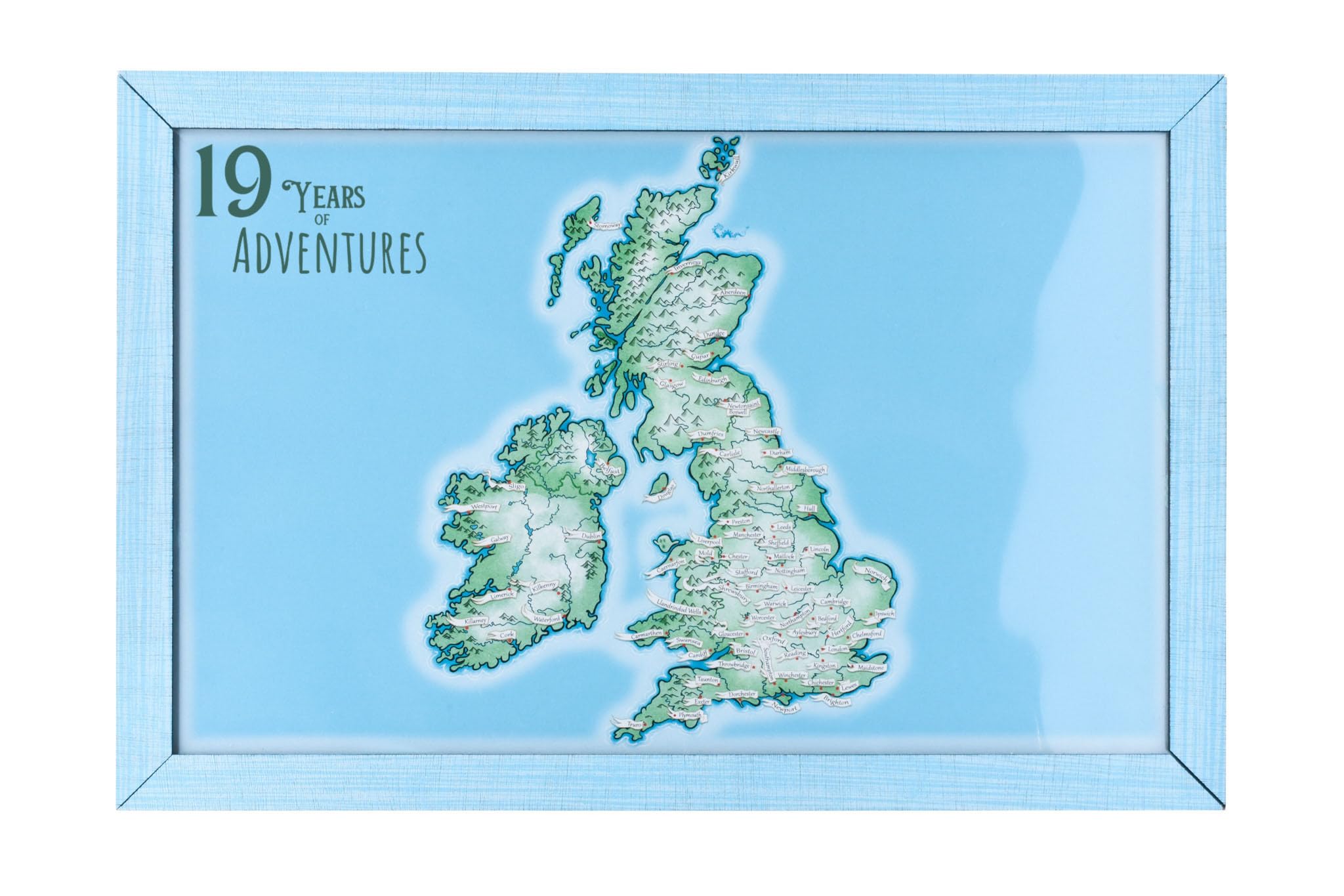 Personalised 19th Wedding Anniversary Memory Board - Image 2