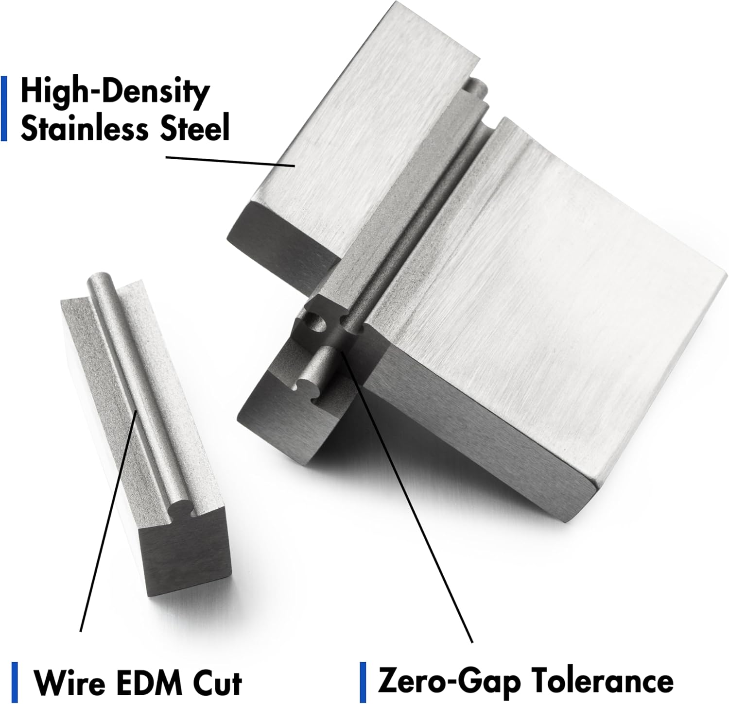 Heavenly Metals 4-Piece Cross 3D Puzzle for Adults – Stainless Steel Christian Desk Toy, Zero Tolerance Wire EDM Cut Precision Fidget and Executive Gift for Men and Women