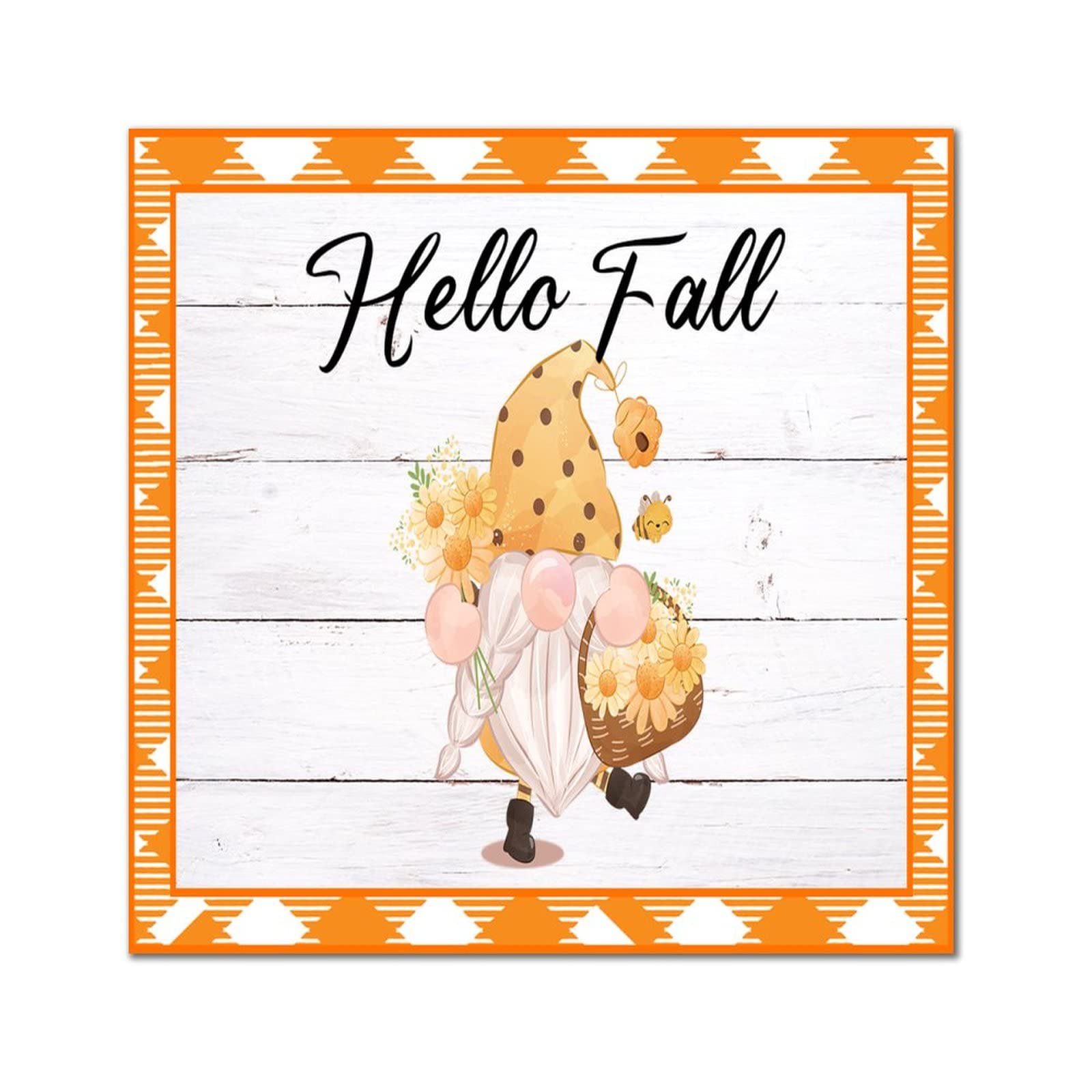 Décoration murale en bois Hello Fall pour embellir votre porche