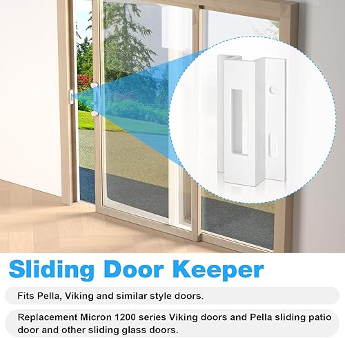 Miniatura 2 de Pestillo de puerta corredera de patio, cierre estilo ganchoE 2124 Pestillo de repuesto Pella, serie Micron 1200, puertas vikingas y otras puertas